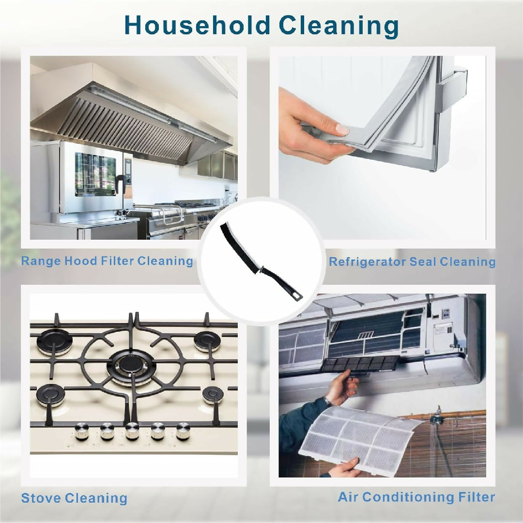Hard Bristle Crevice Cleaning Brush Cleaning Tools for Household Use Multifunctional Gap Cleaning Supplies for Kitchen Bathroom Toilet Window Vehicle Faucets Grout Home Plastic