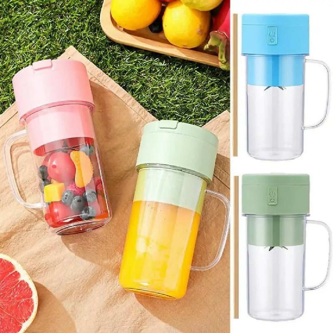 Mason Portable Mini Juicer Blender With Straw Cup - Juicer Portable Outdoor Juicing Cup - Random Color