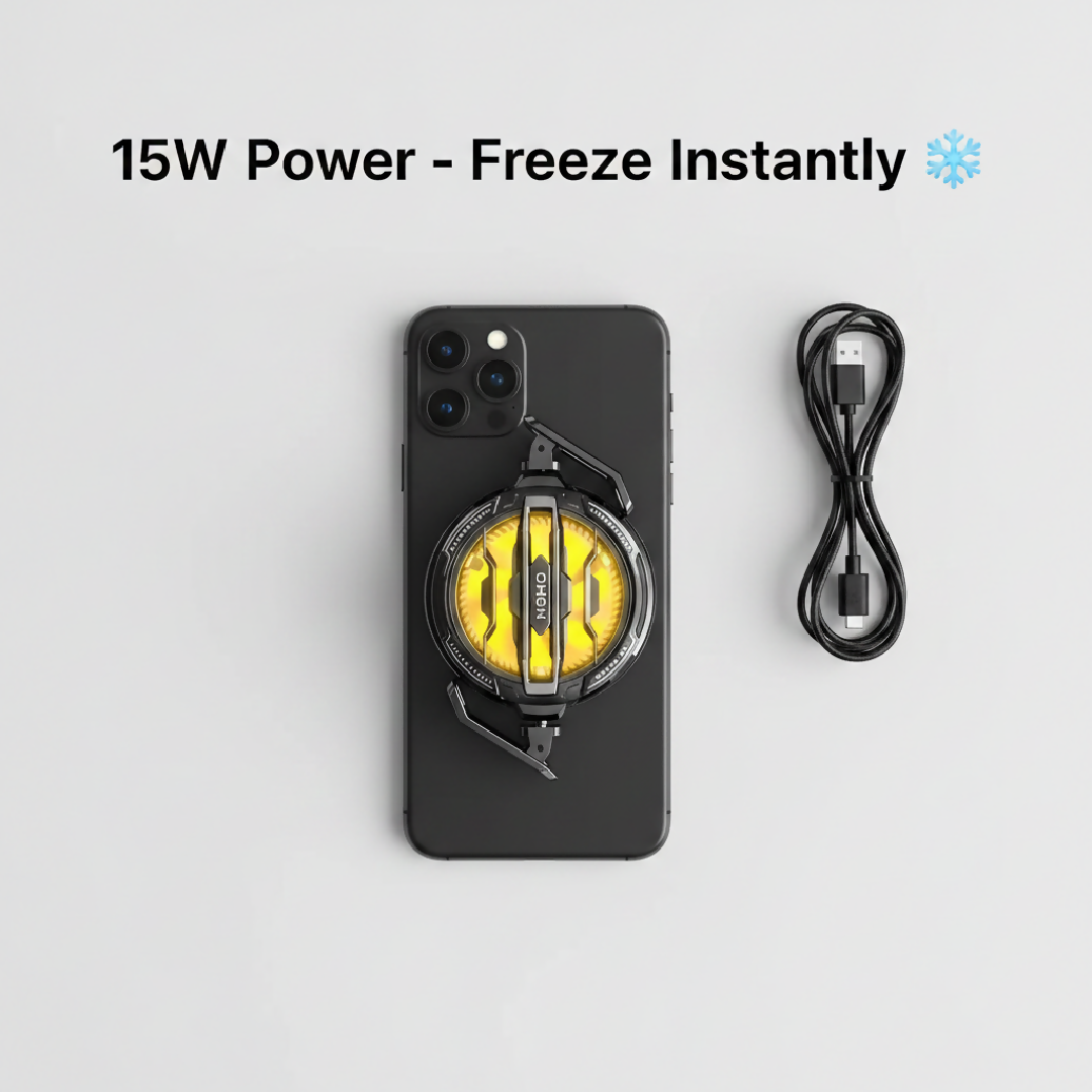 CX07 Magnetic Cooling Fan 15W Instant Cooling for Smartphones