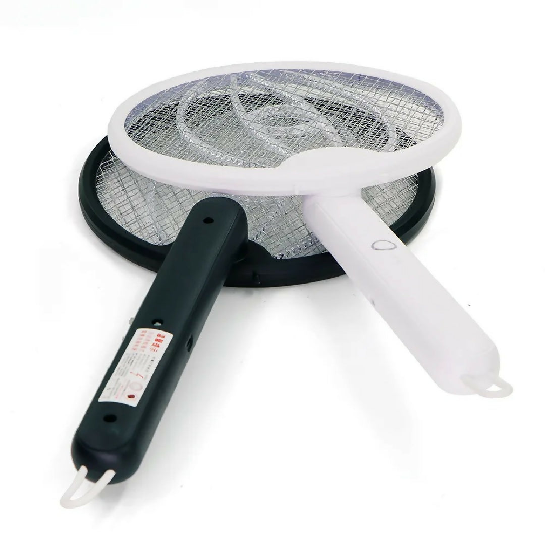 Foldable Mosquito Killer Trap - Electric Rechargeable Bug Zapper Racket For Indoor And Outdoor Mosquito And Insect Control - Random Color