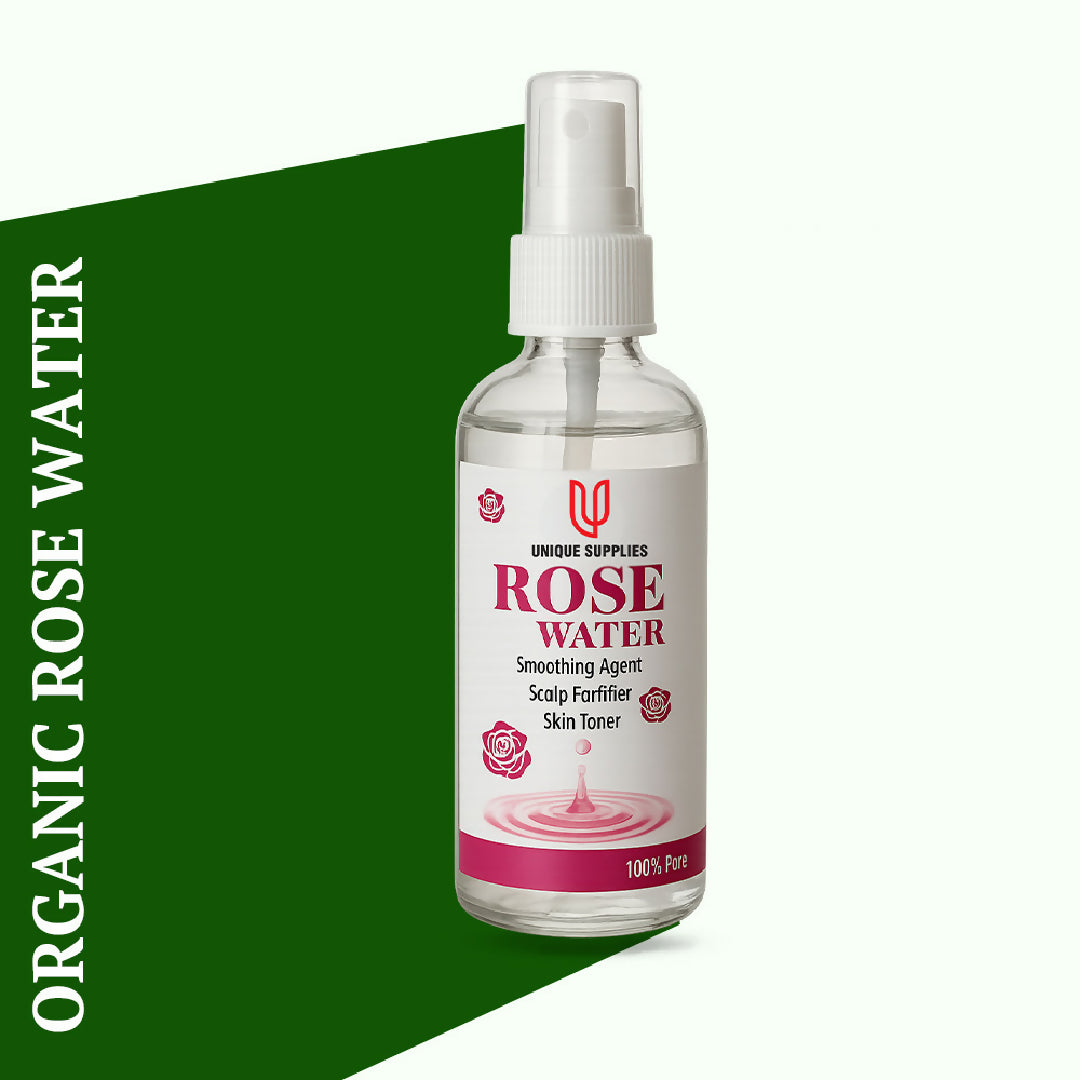 Rose water organic and fresh rose water 120ml spray bottle