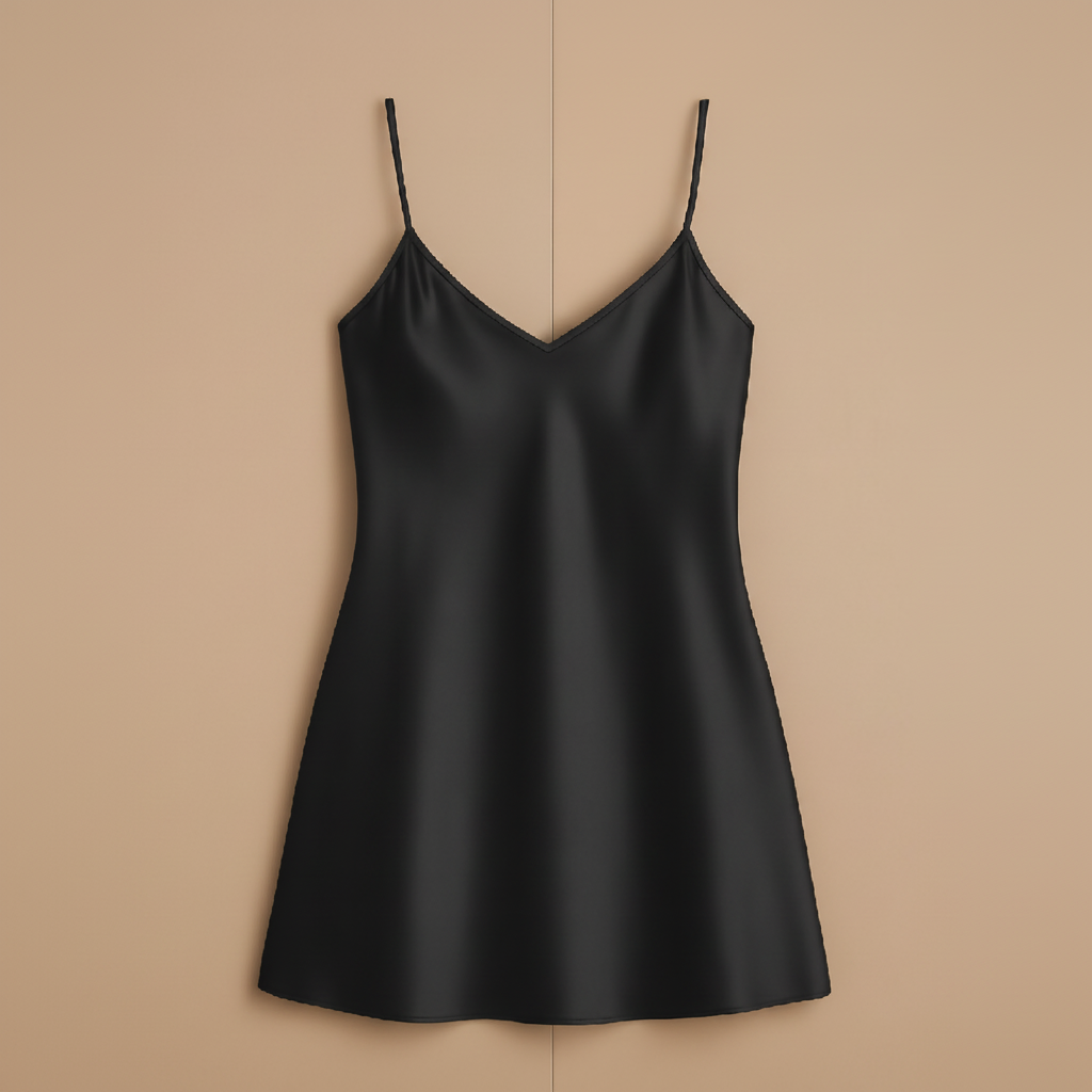 Satin Slip Dress Sleeveless Camisole Free Size