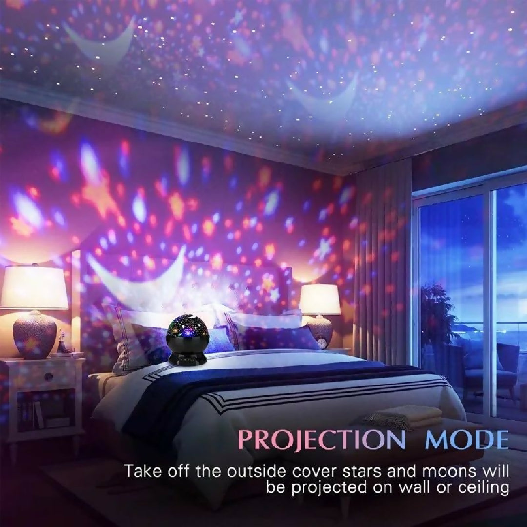 Star Lamp Projector Starry Sky Projector Night Lamp Star Moon Lamp Projector 360 Degree Rotation LED Star Night Light Table Lamp