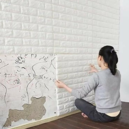 3D Wall Paper Safty Home Decor Wallpaper DIY Wallpaper Brick Living Room Kids Bedroom Decorative Sticker Wallpaper