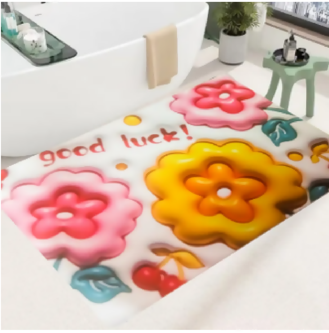 3D Visual Anti-Slip Absorbent Mat Bath Mat Rug Quick Dry Super Absorbent Non-Slip Thin Bathroom Rugs Fit Under Door Random color