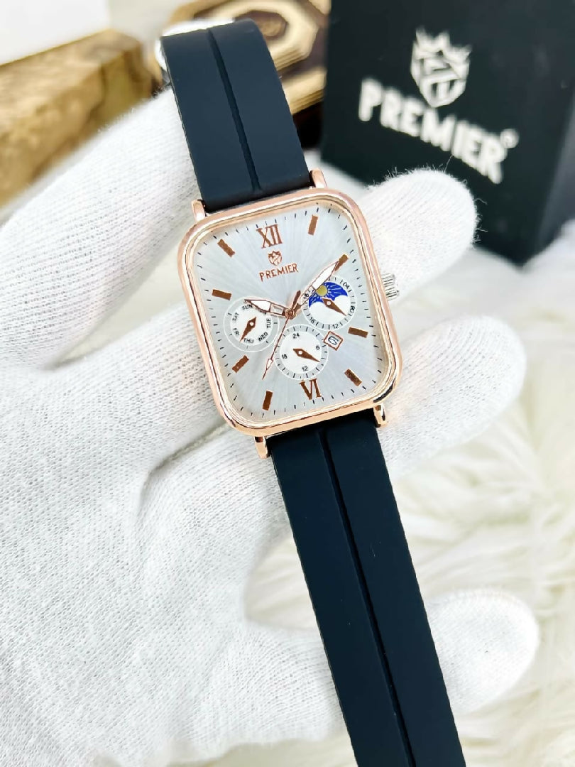 Premier Square Clssic Multi-Function Watch