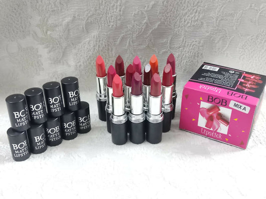 Pack Of 12 BOB Matte Lipstick Setting A