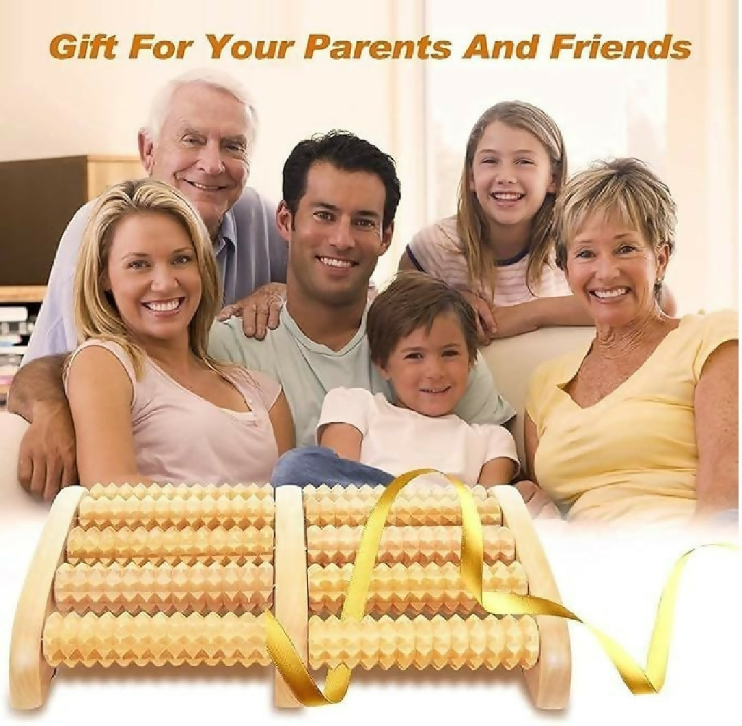 Traditional Wooden Roller Foot Massager Accupressure Roller Wood Foot Massager Stress Reliever Wooden Foot Massager