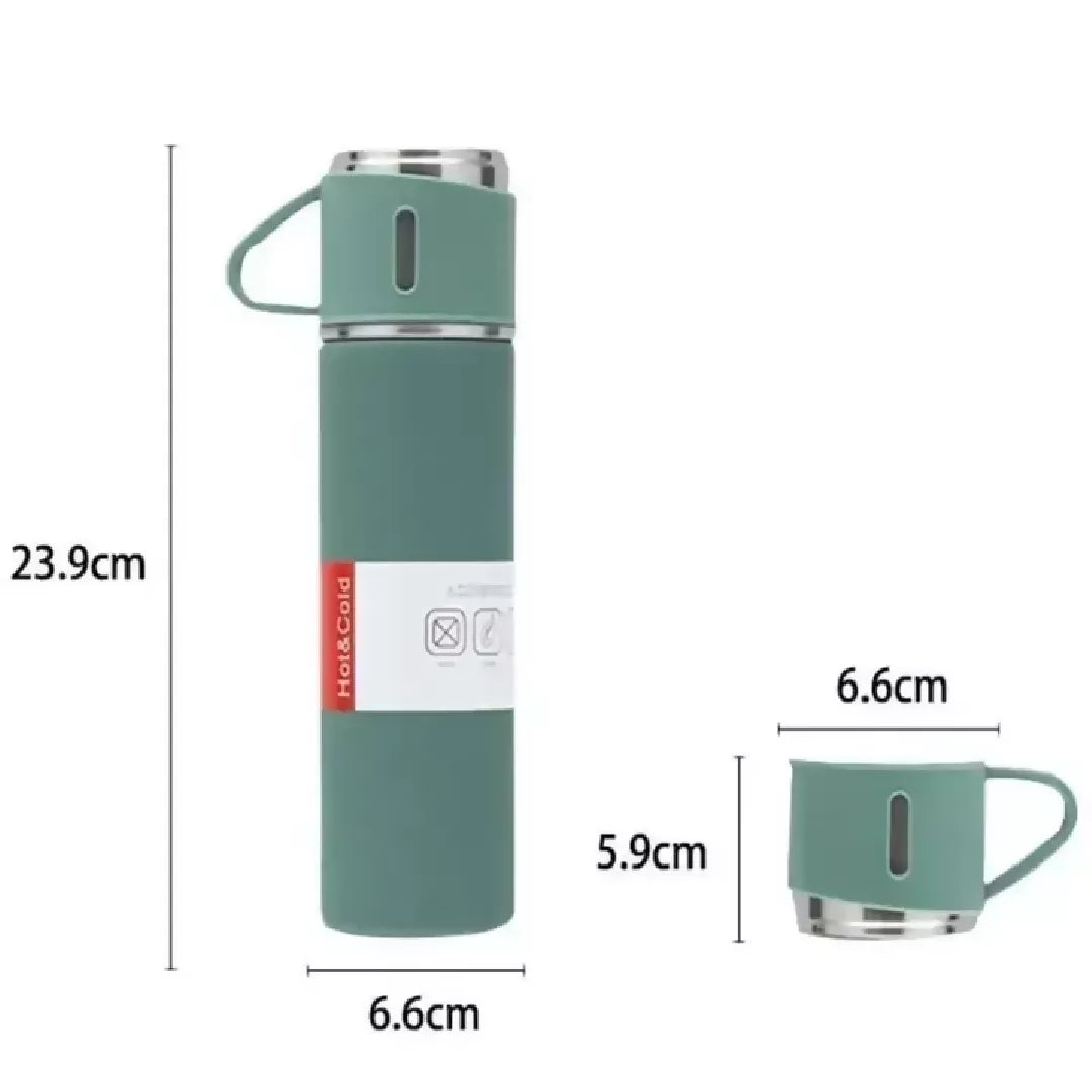 500ml Stainless Steel Vacuum Flask Set