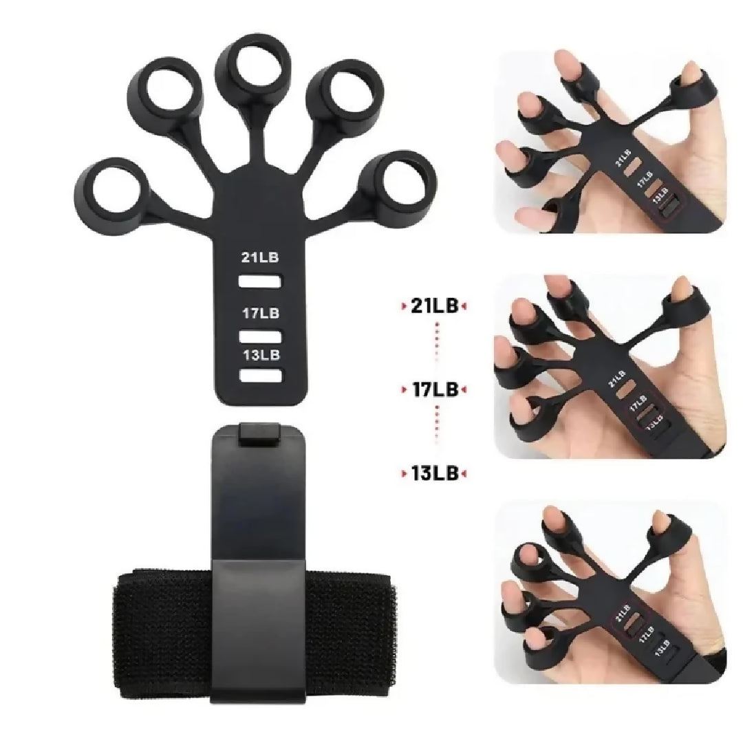 Adjustable Hand Grip Strengthener Finger Exerciser - Hand Therapy Trainer Grip Strength Trainer for Fitness Rehabilitation - Arthritis Relief